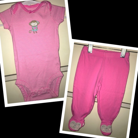 •Carters 5pc. baby girl 3m outfit set💖EUC💖 - Picture 2 of 7
